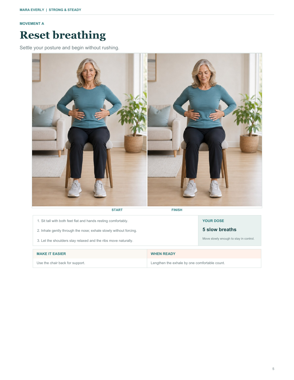 Sample photographed exercise page